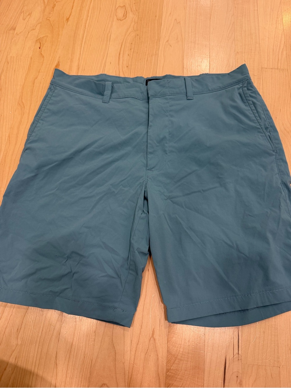 J. Crew Men's Teal Flat-Front Shorts